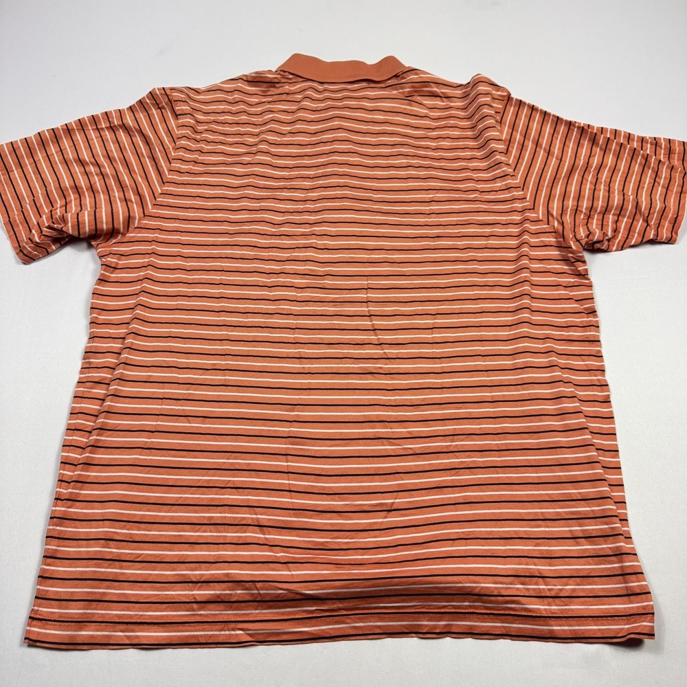 Masters Augusta National Golf Shop Polo Shirt Mens Large Orange Striped - Picture 10 of 11